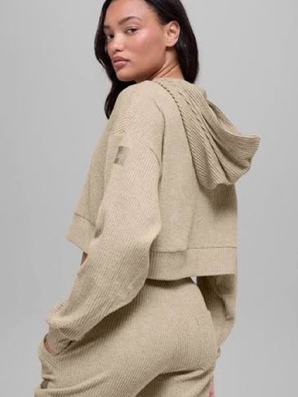 Alo Yoga - Muse Set ( Hoodie + Jogger ) in Gravel Heather - size S/XS - Picture 4 of 10